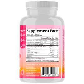 Angry Supplements Better Booty BBL Tablets Creatine BCAA's Women Perfect Peach Glute Builder 45ct