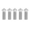 5Pcs 3D Printer Nozzles Set Stainless Steel 1.75mm 0.4mm Brass