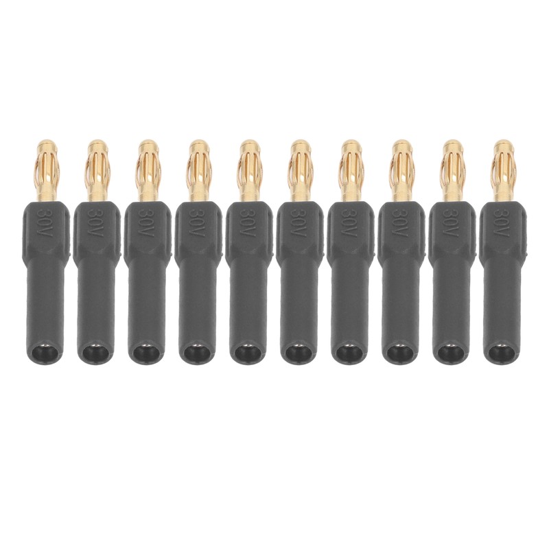 10Pcs Banana Plug 4.0mm Male to 2mm Female Connector 30V
