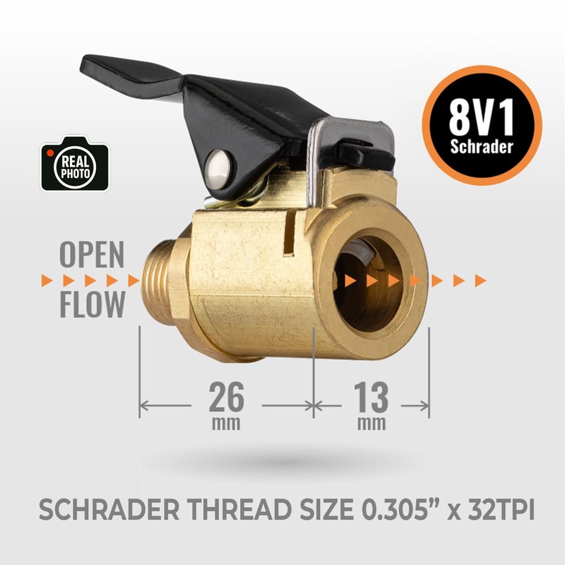 Chuck Mates™ Premium Quick-Connect Accessory for Tire Inflators Open-Type (1