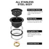 BOTEMY B9171 Black Kitchen Sink Drain Kit 3 1/2 Sink