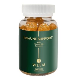 WEEM Immune Support Gummies - Vitamin C - Zinc - Echinacea - Health System Support - Alternative to Pills, Gluten-Free, Natural Supplement for Kids and Adults - 1 Pack