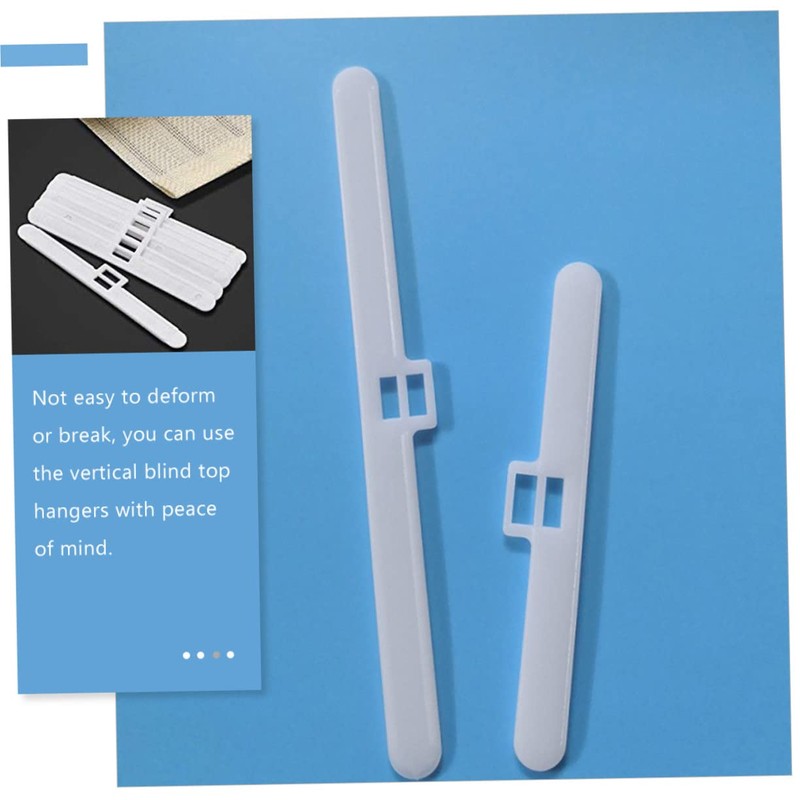30Pcs Vertical Blind Top Hangers Double Hole Holders for 127Mm