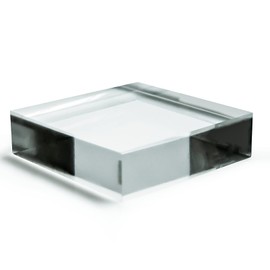 Solid Clear Acrylic Block - Decorative Pedestal, Plinth, Riser for Display Showcase (DS/G89)