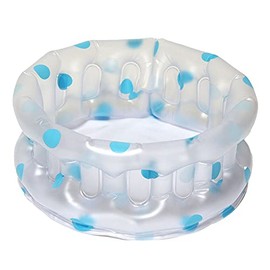 Folding Travel Vanity Polka Dot, Blue Made in Japan