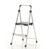 COSCO 2 Step Lite Solutions Folding Step Stool, Aluminum/Black