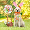 4 PCS Easter Dog Costumes Cute Bunny Ears Headband Reversible