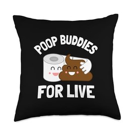 I Poop A Lot Throw Pillow