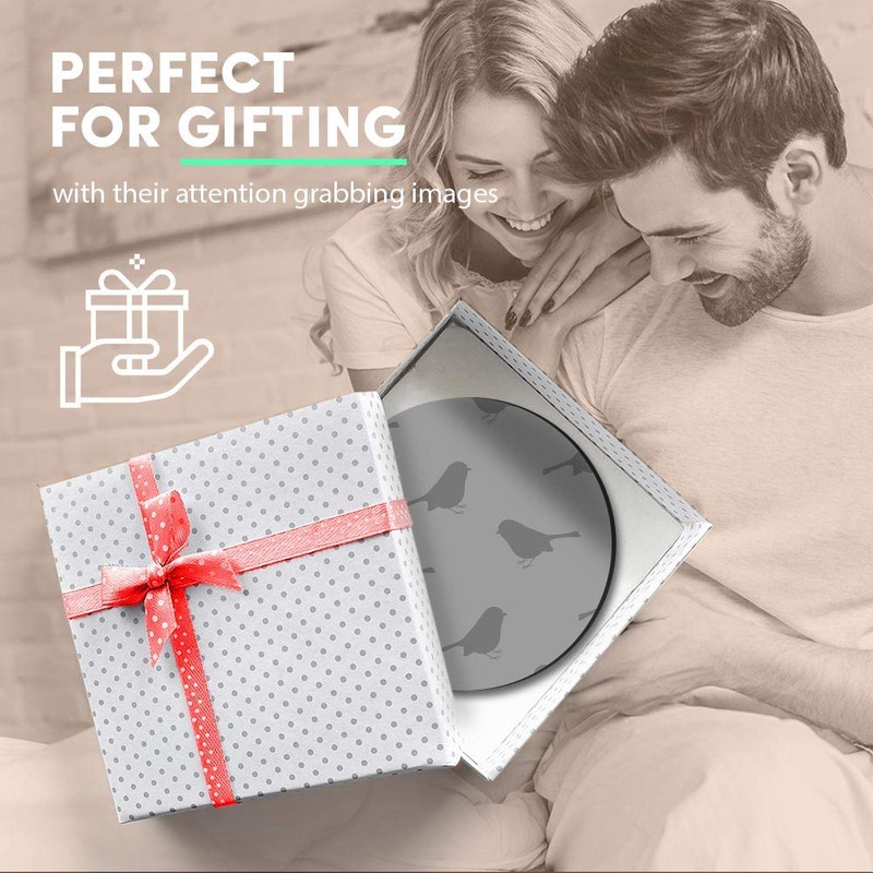 1 x Round MDF Magnet - Great Tit Bird Wildlife