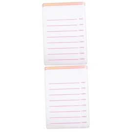 minkissy 2 Pcs Acrylic Material Eyelash Grafting Board Lash Pallet Easy Clean and Store