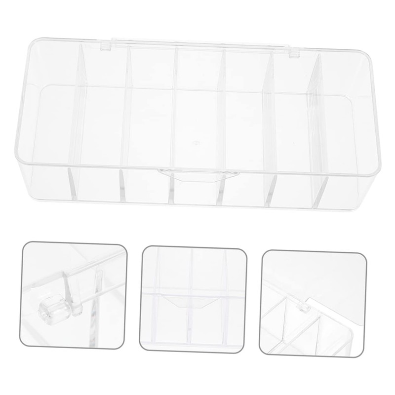 SHINEOFI 2Pcs Desktop Cable Management Box Organizer with Lid for