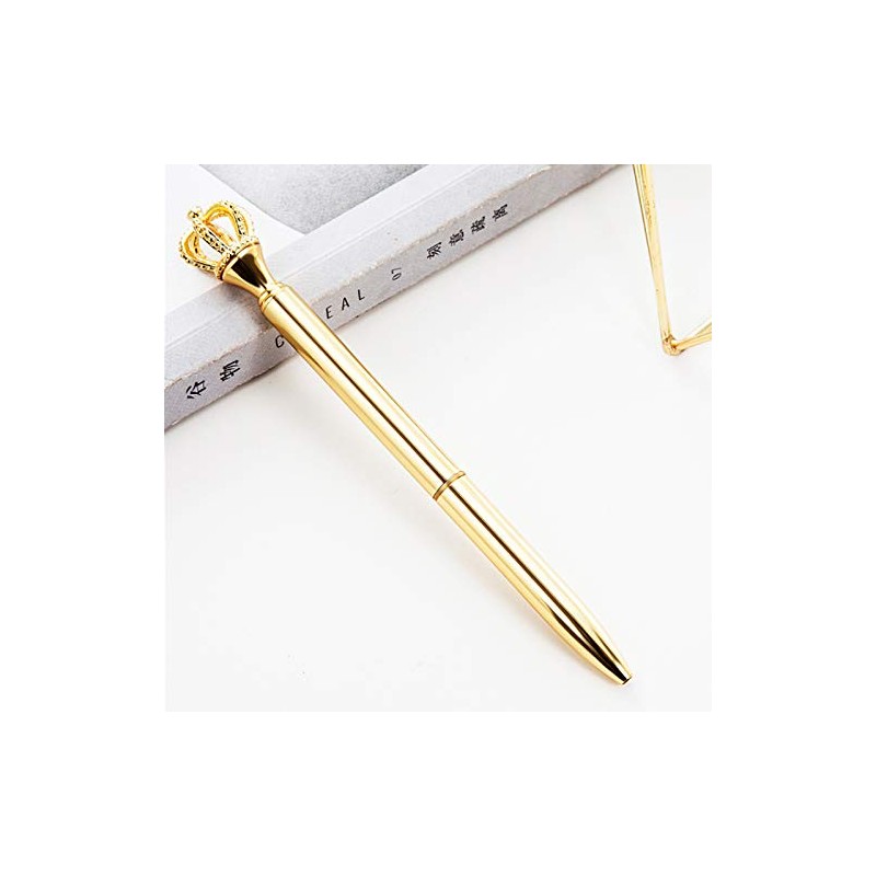 U Scinan 4 PCS Crown Top Ballpoint Pen Classic Metal