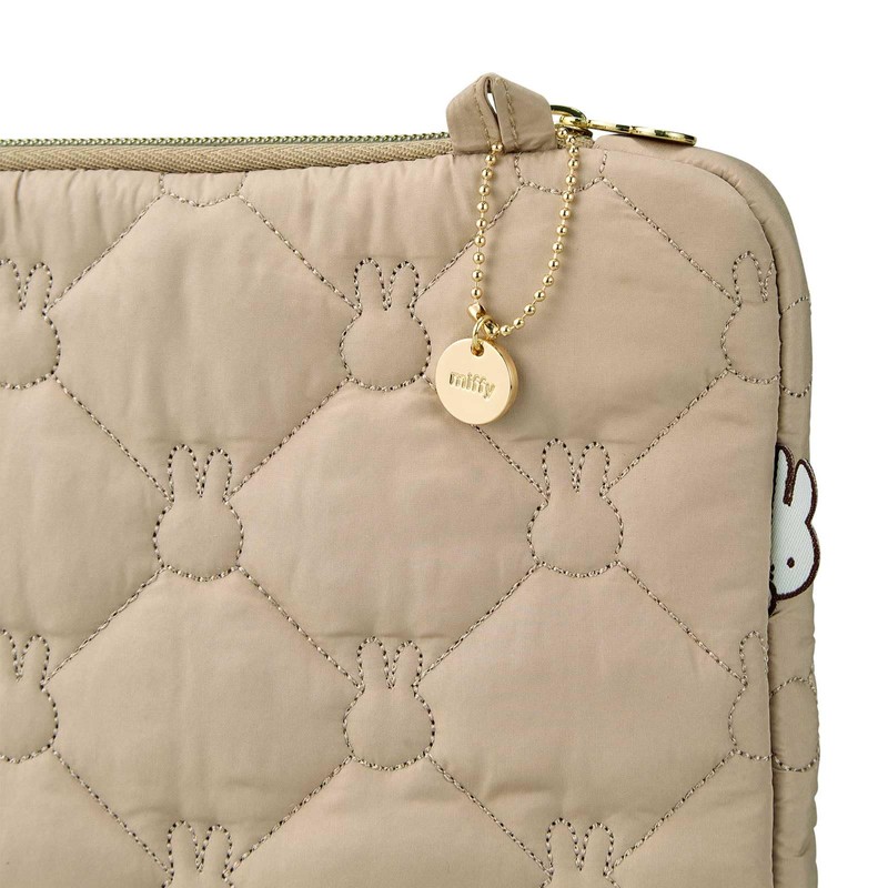 Hapitas Quilted Flat Pouch, Miffy, Stylish, Lightweight, Quilted Flat Pouch,