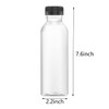 HNXAZG 3 Pcs 17 Oz Plastic Juice Bottles Empty Clear