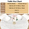 IBEQUEM Clear Round Fitted Vinyl Tablecloth with Elastic Edged, PVC