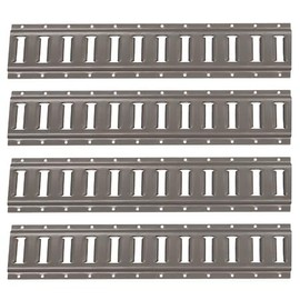 US Cargo Control E Track, Made in USA, 12 Gauge Steel 2 FT Painted E Track Rail (4 Pack) Horizontal ETrack Rails for Trailers, Garages, Cargo Vans, 6,000 Pounds Break Strength Per E-Track Slot