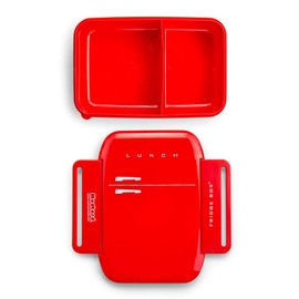 Mustard bento style lunch box with compartments