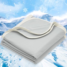 PHF Double Cooling Blanket for Hot Sleepers King Size, Arc-Chill Q-Max>0.5 with Double Cooling, Summer Blanket Absorbs Heat to Keep Cool All Night for Night Sweats (Silver Grey, 108''x90'')
