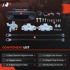 A-Premium Tailgate Hardware Rebuild Kit with Cable Compatible with Dodge