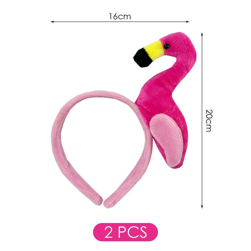 EHDWXVZM 2 Pieces Flamingo Headbands, Creative Cute Hair Accessories, Plush