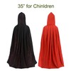 Gardeningwill Double Face 47" Red Black Hooded Cloak Goth Vampire