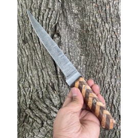 Damascus Custom Handmade Damascus Steel Fillet knife | kitchen knife | steak knife