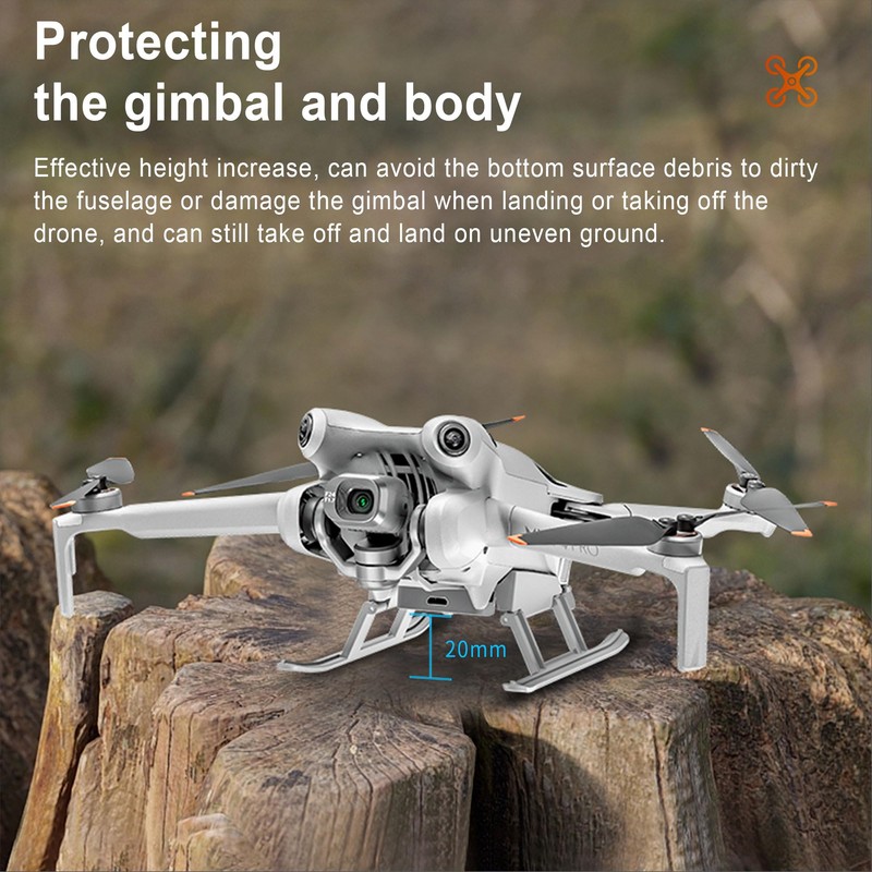 Craznick - Equipo de aterrizaje para DJI Mini 4 Pro