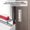 2 PCS Stick on Handles,Cabinet Door Pull Handle,No Drilling Silver