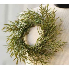 HAPPY DEALS ~ Carolina Dill Candle Ring | 10 inch with 2 inch Center | Herb Mini Wreath