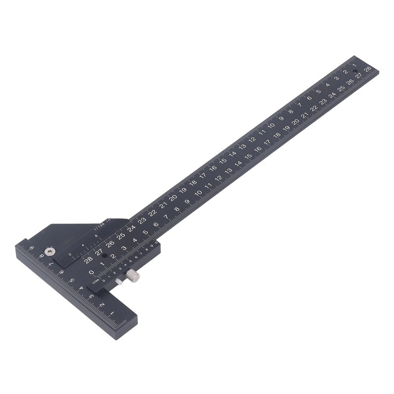 0 to 280mm T Shaped Ruler Aluminum Alloy Accurate Scale