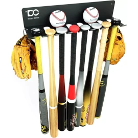 Double Circle Soporte Capacidad 16 Bates Para Colgar Pared O Reja Béisbol