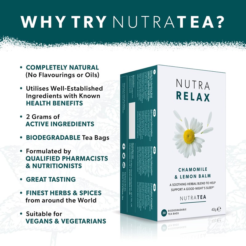 Nutra Tea NUTRARELAX - Night Time Tea | Sleep Tea