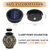 Ddlisu 2-Pack Solar Light Replacement Top, Replacement Solar Light Parts