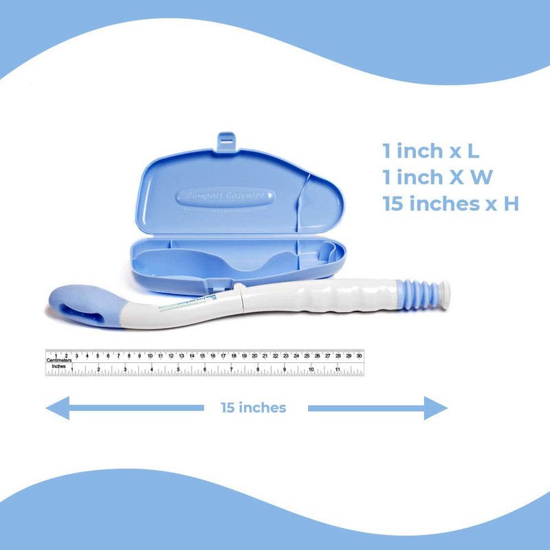 Buckingham Travel Compact Folding Easywipe Toilet Aid