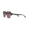 Coach HC8335U Universal Fit Sunglasses, Transparent Brown Gradient/Violet Solid, 53