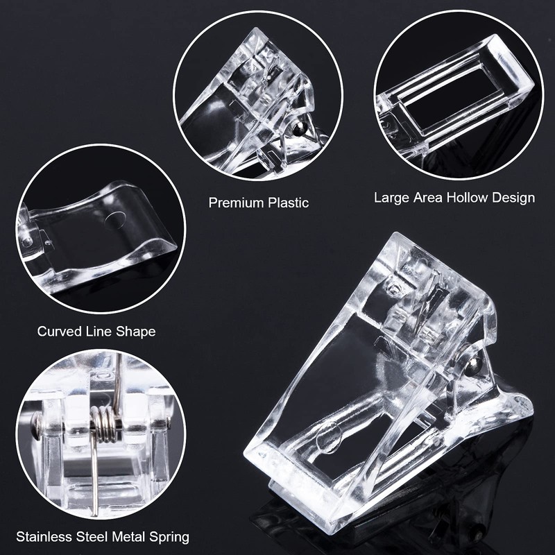 Nail Tips Clip Manicure Tool Clip Transparent Nail Clips Clear