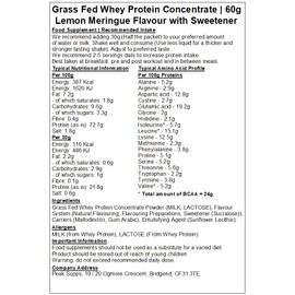 Whey Protein Concentrate 80% - Lemon Meringue - Grass Fed (60g (Sample))