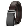 SUOSDEY Men's Automatic Leather Belt Ratchet Belt for Business Casual