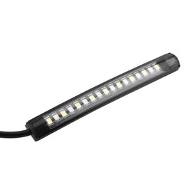 Tira de luz de señal de de Suuonee, 1 par de motocicleta de coche flexible 17 SMD LED Luz de Tira de freno Indicador de señal de