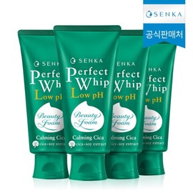 Senka Perfect Whip Low pH Calming Cica 100g x 4 / 센카 퍼펙트 휩 로우 pH 카밍 시카 100g 4개