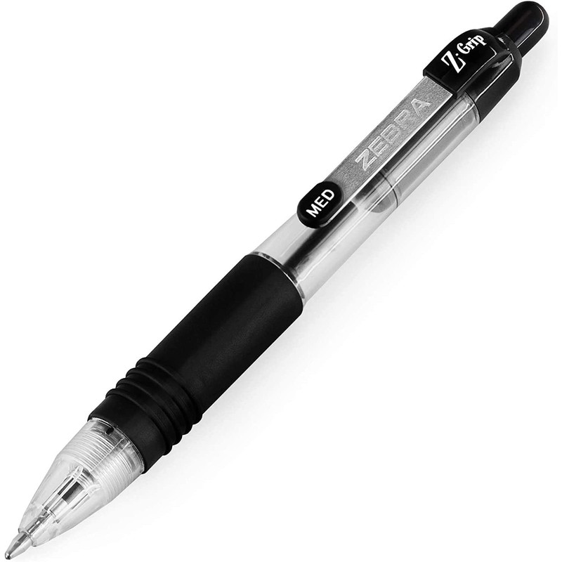 Zebra Z-Grip Mini Retractable Ballpoint Pens - 1.0mm - Black