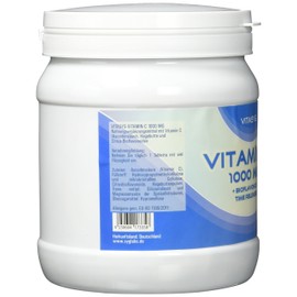 Vitasyg Vitamin C 1000mg + Bioflavonoide, für Immunsystem, Haut, Zähne und Knorpel - 500 Tabletten