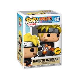 Epic Collectibles Anime: Naruto Shippuden - Naruto Uzumaki with Kunai & Shuriken Metallic Chase Variant Collectibles Vinyl Figure Bundle with Compatible Funko Pop Box Protector