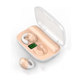 Open Ear Headphones Wireless Bluetooth Air Line Bone Sound Sports Headphones Wireless Ear Clip Bone Conduction Headphones Bone Headphones Earphones Gym Headphones with Ear Hook for Running Cycling