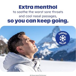 Ricola Max Cool Menthol Nasal Care Large Bag | Cough Suppressant Drops | Dual Action Liquid Center | Soothing Long-Lasting Relief - 34 Count (Pack of 