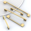 9BUILD 10 Pack Champagne Bronze Cabinet Pulls 5 Inch Cabinets