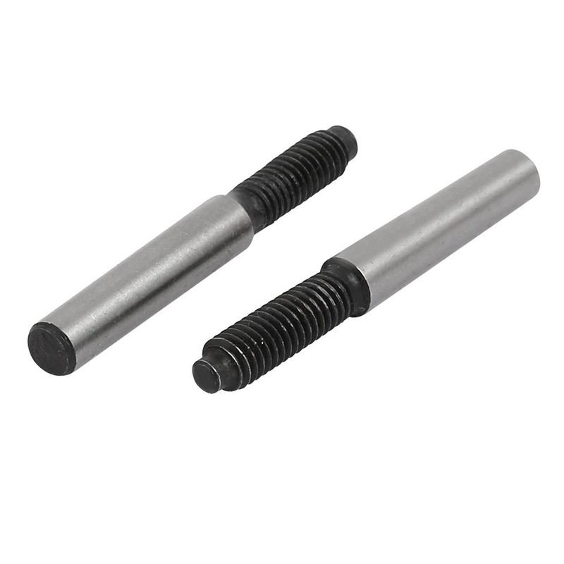 uxcell M6x21mmx50mm 45# Carbon Steel External Thread Metric Taper Pin