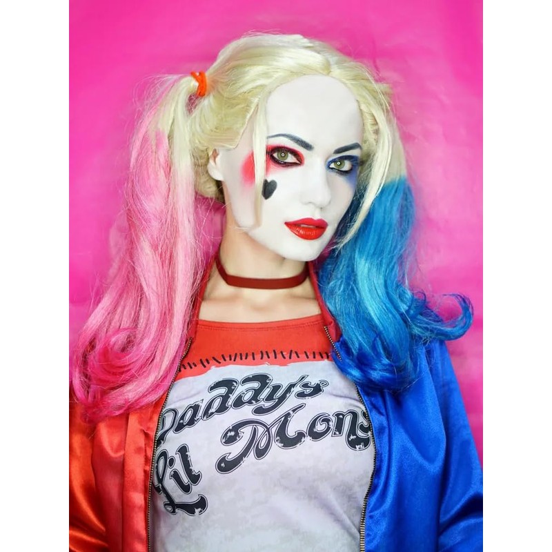Honlley Halloween Harley/Joker Makeup Kit for Women Girls Costume Cosplay