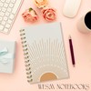WFSM Boho Notebook - Preppy Notebooks, Boho Sun Journal, Green