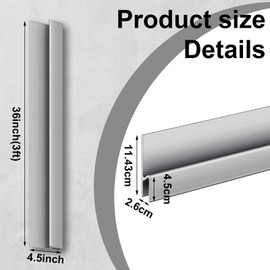 Lasnten 3FT Featheredge Aluminum Drywall Skimming Blade Edge Trim Stucco Tools Plaster Sheetrock Tools for Exterior Siding Upgrade Lightweight in Home Commercial Construction Facade